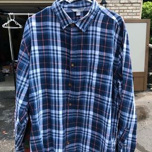 Plaid button down shirts
